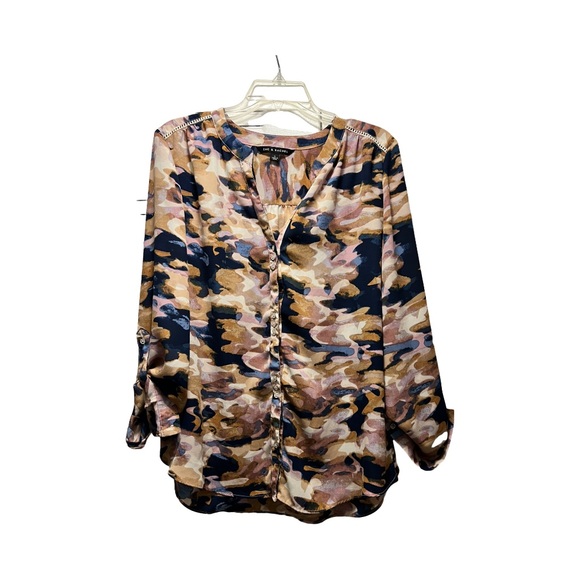 Zac and Rachel Multi-Colored Button Down Shirt - Picture 8 of 9